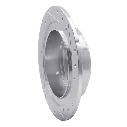 R1 Concepts R1 00-06 Subaru Outback Rear Left Drilled & Slotted Silver Brake Rotor