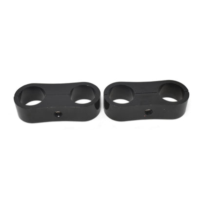 Russell Hose Separator For -12 Braided Hose Black Anodize (2 Pack)