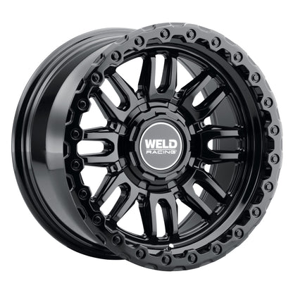 Weld Off-Road Swift 17x9in - 5x114.3 / 5x127 BP - ET-12 - 78.1mm CB - Gloss Black Wheel & Ring
