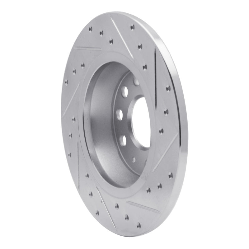 R1 Concepts R1 05-18 Audi Q3 (Mexico) Rear Left Drilled & Slotted Silver Brake Rotor