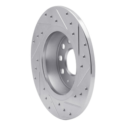 R1 Concepts R1 05-18 Audi Q3 (Mexico) Rear Left Drilled & Slotted Silver Brake Rotor