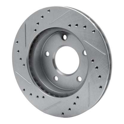 R1 Concepts R1 75-79 Ford Thunderbird Left Rear Drilled & Slotted Silver Brake Rotor