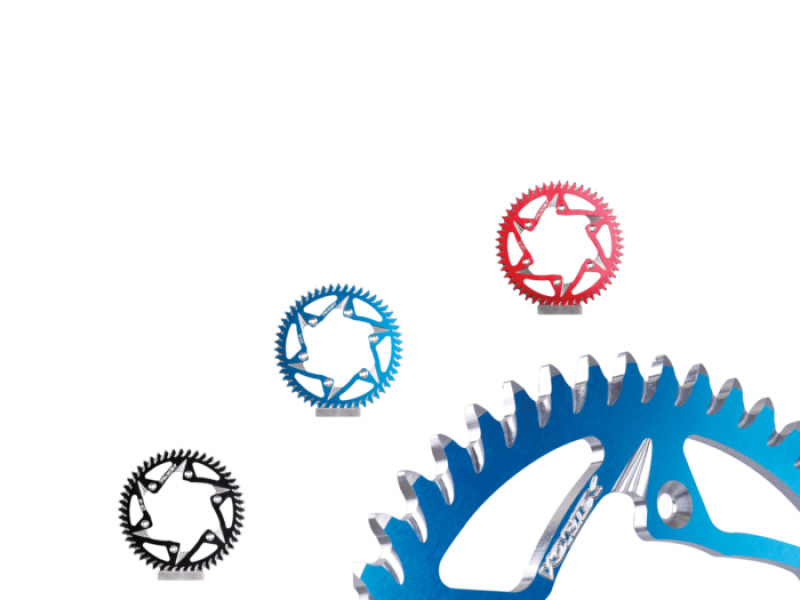 Vortex Racing Aluminum Rear Sprocket 530 37 Tooth- Blue