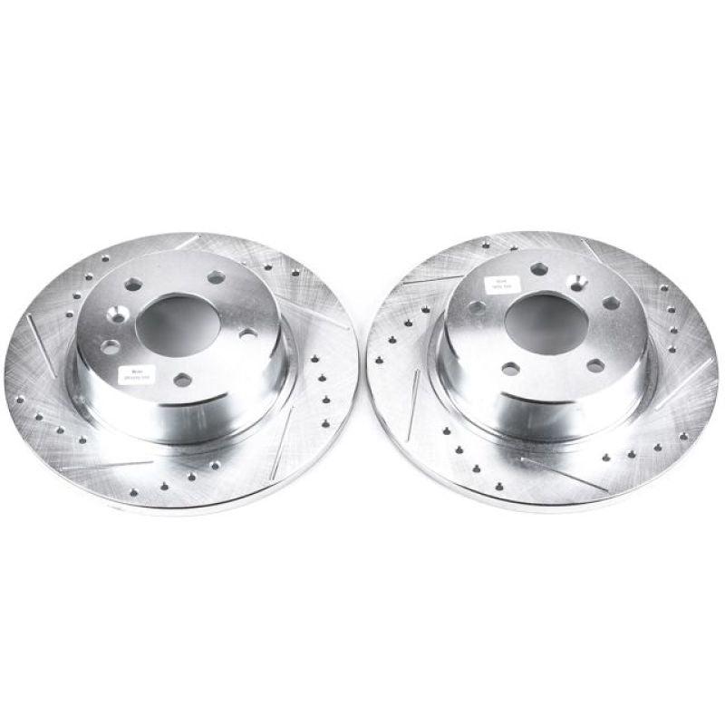 PowerStop Power Stop 99-04 Land Rover Discovery Rear Evolution Drilled & Slotted Rotors - Pair
