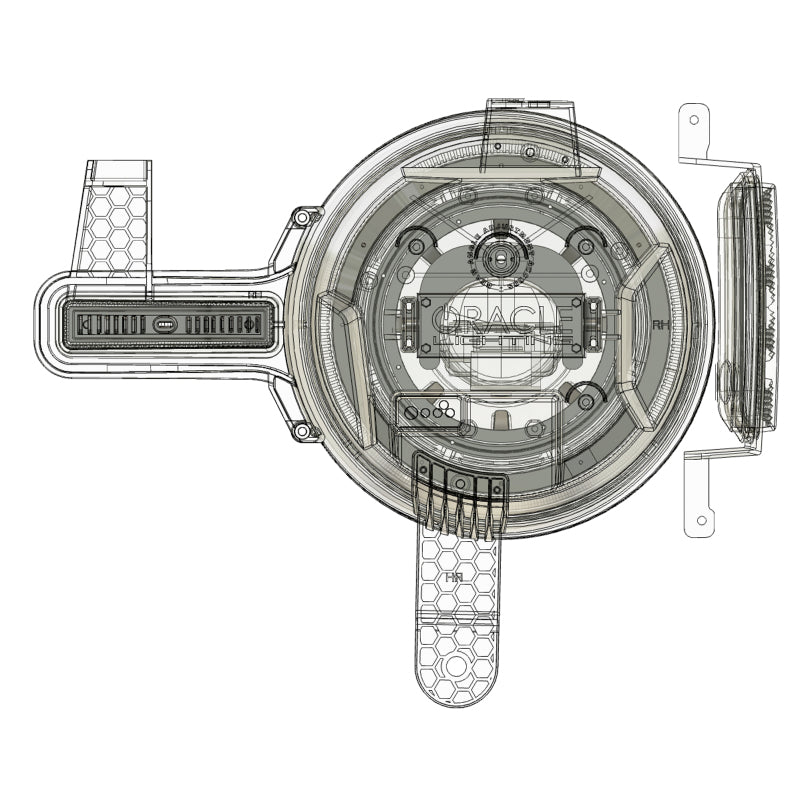 ORACLE Lighting Oracle 2021+ Ford Bronco Oculus Bi-LED Projector Headlights - Amber/White Switchback