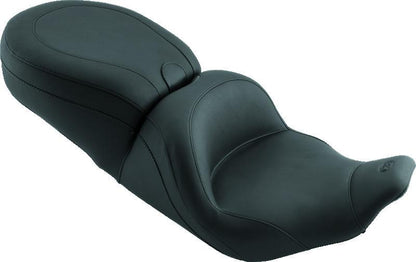 Mustang Motorcycle Mustang 97-07 Harley Rd King,06-07 Str Glide,00-05 Eagle Lowdown Touring 1PC Seat - Black