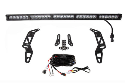 Diode Dynamics 18-21 Jeep JL Wrangler/Gladiator SS30 Bumper Bracket Kit - Amber Combo (Single)