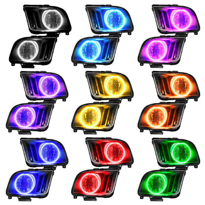 ORACLE Lighting Oracle Ford Mustang 05-09 Halo Kit - ColorSHIFT