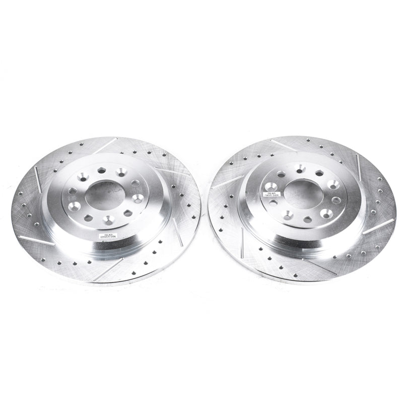 PowerStop Power Stop 11-15 Ford Edge Rear Evolution Drilled & Slotted Rotors - Pair