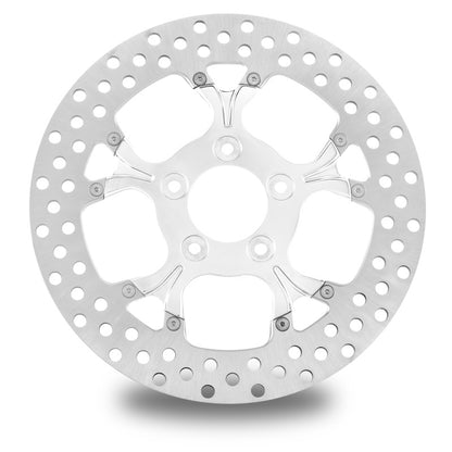 Performance Machine Disc/Carr 11.8 Galaxy Front Left - Chrome