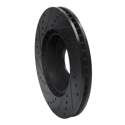 R1 Concepts R1 10-13 Kia Forte Koup Front Right Drilled & Slotted Black Brake Rotor