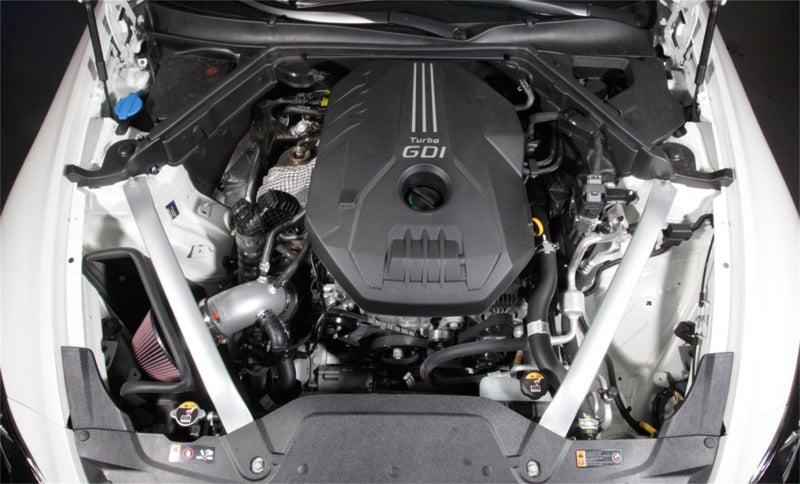 K&N Engineering K&N 2018 Kia Stinger L4-2.0L F/I Silver Typhoon Short Ram Intake