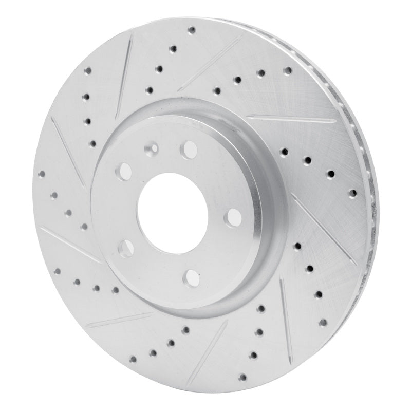 R1 Concepts R1 11-17 Audi Q5 (Mexico) Front Left Drilled & Slotted Silver Brake Rotor
