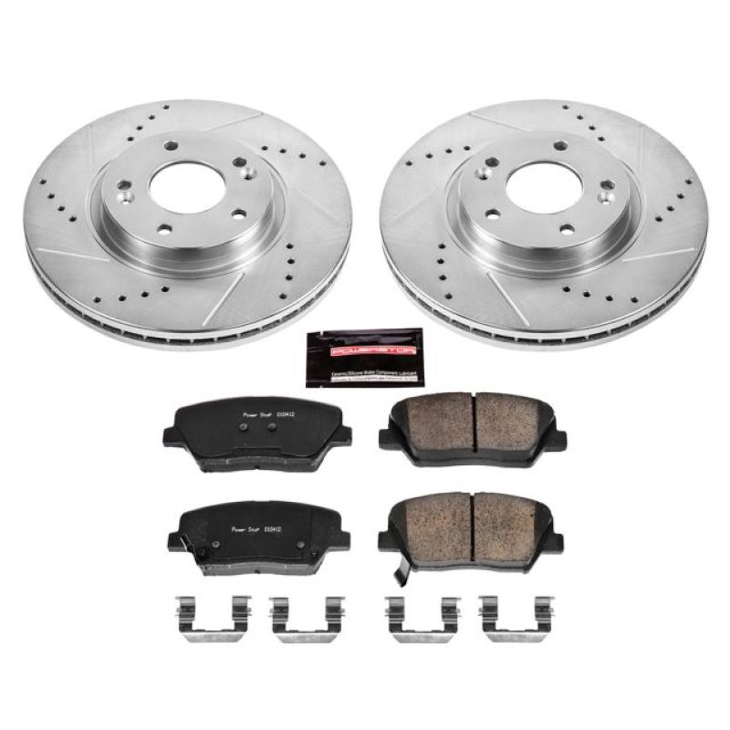 PowerStop Power Stop 10-12 Hyundai Santa Fe Front Z23 Evolution Sport Brake Kit