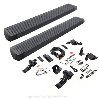 Go Rhino RealTruck 07-17 Jeep Wrangler 2dr VoltStep Electric Running Board Kit (Cut Req.) - Bedliner Coating