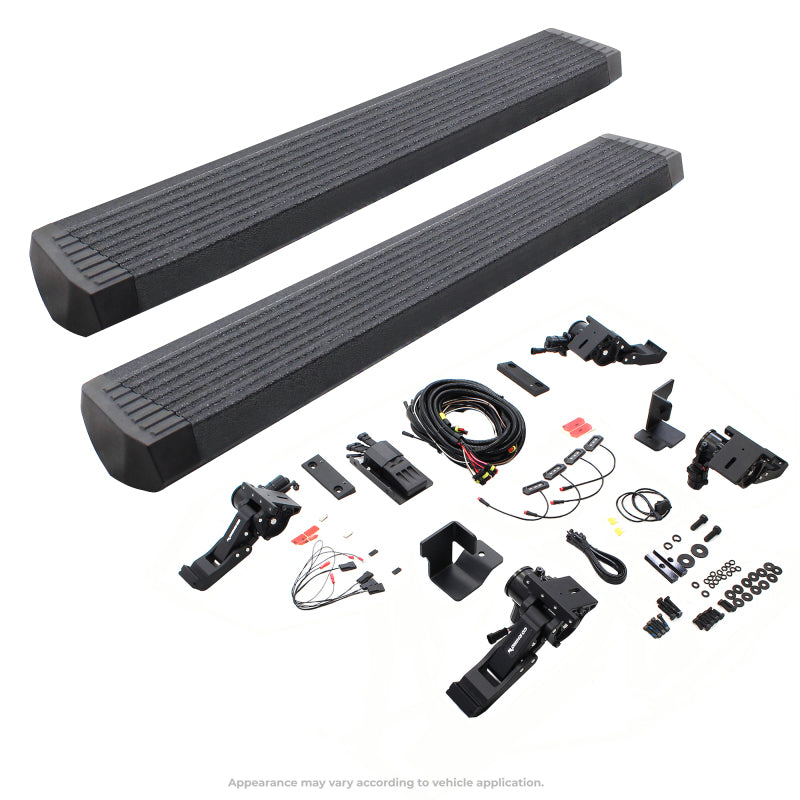 Go Rhino RealTruck 07-17 Jeep Wrangler 4dr VoltStep Electric Running Board Kit (Cut Req.) - Bedliner Coating