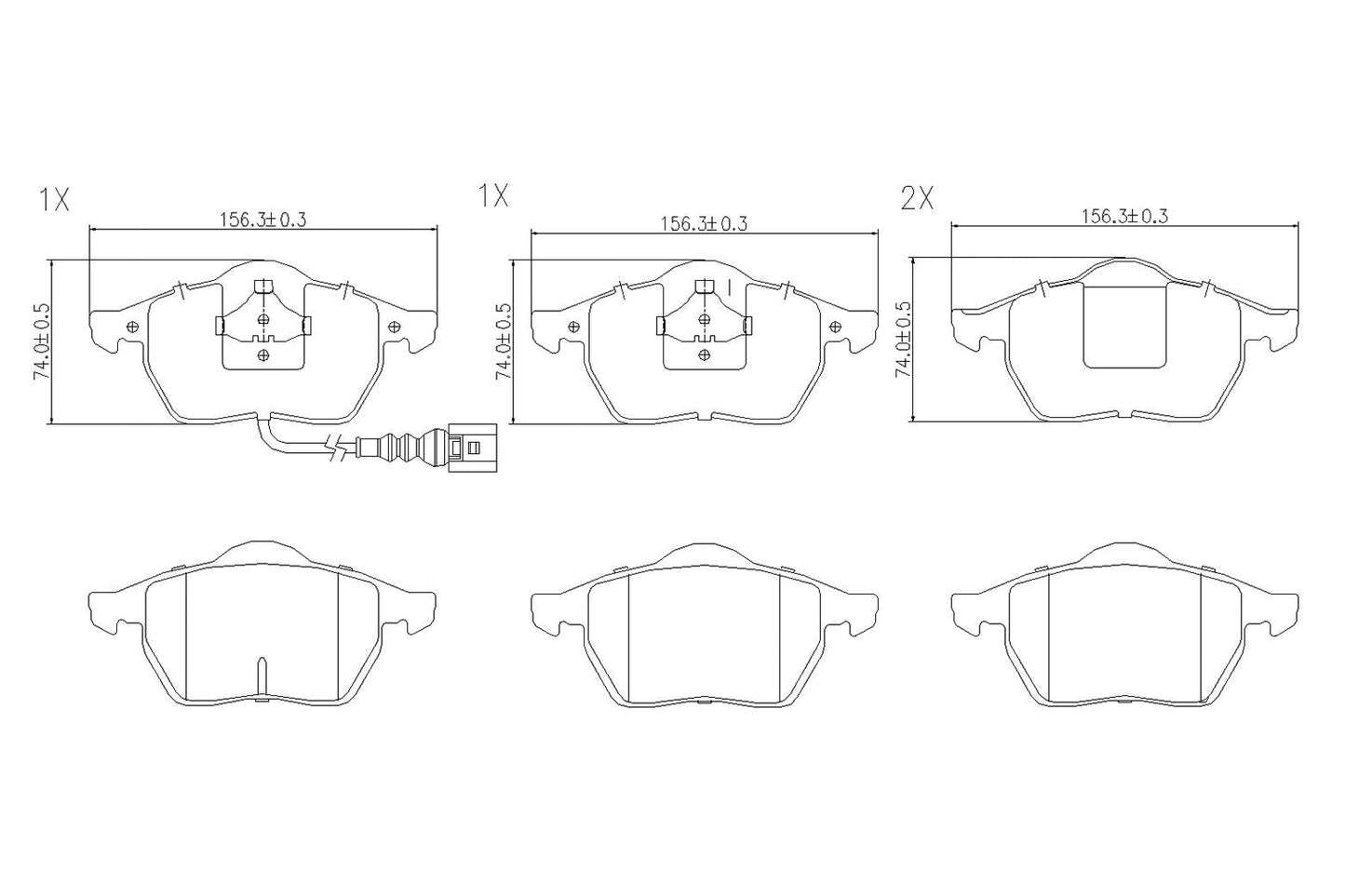 BOGAP A8210156 Brake Pad Set, Disc Brake