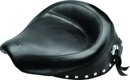 Mustang Motorcycle Mustang 58-84 Harley FX/FL Wide Touring Solo Seat w/Studs- Black