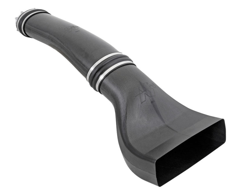 K&N Engineering K&N Universal NHRA Pro Stock Custom Racing Carbon Fiber Intake Tubes w/ Billet Throttle Body Adapter