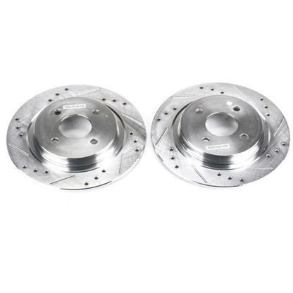 PowerStop Power Stop 02-04 Ford Focus Rear Evolution Drilled & Slotted Rotors - Pair