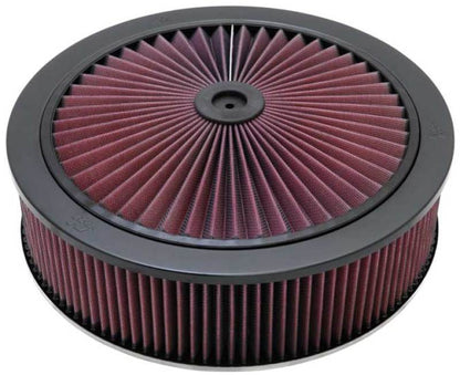 K&N Engineering K&N X-Stream Top Filter Black 14 inch OD 5.125 inch Neck Flange 5.875 inch H