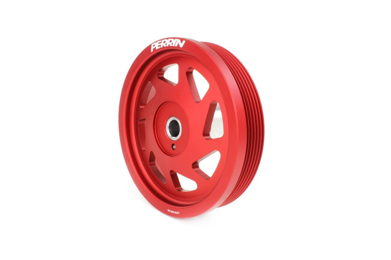 Perrin Performance PERRIN 22-26 Subaru WRX/BRZ & Toyota GR86 / 20-25 FXT/OBXT Lightweight Crank Pulley - Red