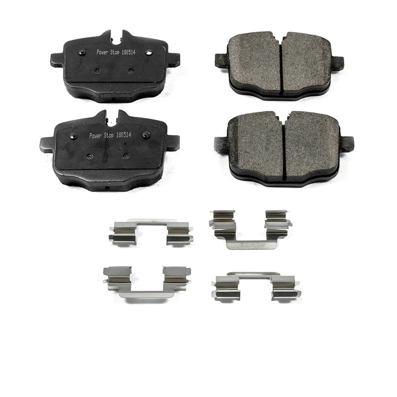 PowerStop Power Stop 2017 BMW 530i Rear Z17 Evolution Ceramic Brake Pads w/Hardware
