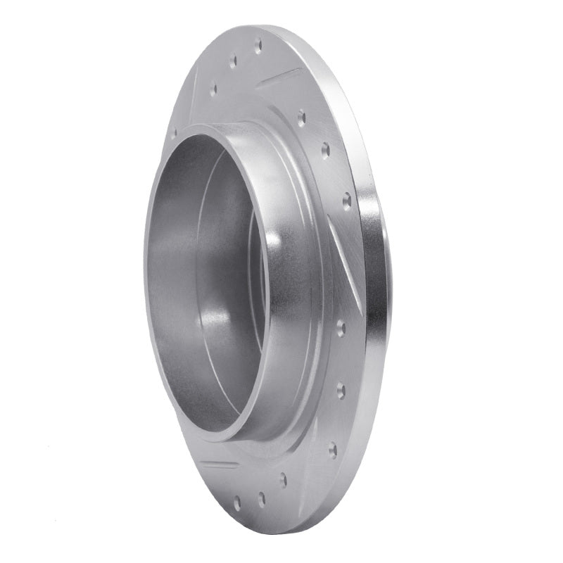 R1 Concepts R1 97-98 Volvo V90 Rear Right Drilled & Slotted Silver Brake Rotor