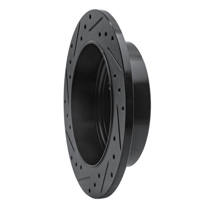 R1 Concepts R1 03-07 Jeep TJ (Canada - See Wrangler for US) Rear Right Drilled & Slotted Black Brake Rotor