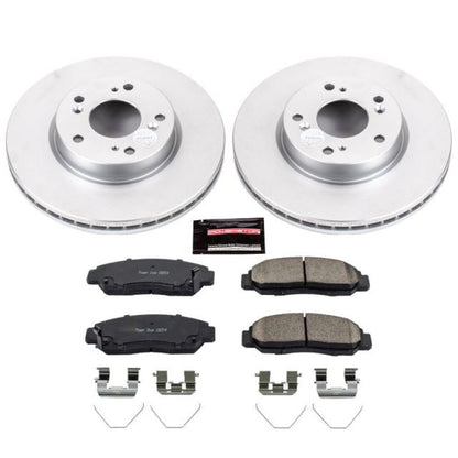 PowerStop Power Stop 12-15 Honda Civic Front Z17 Evolution Geomet Coated Brake Kit