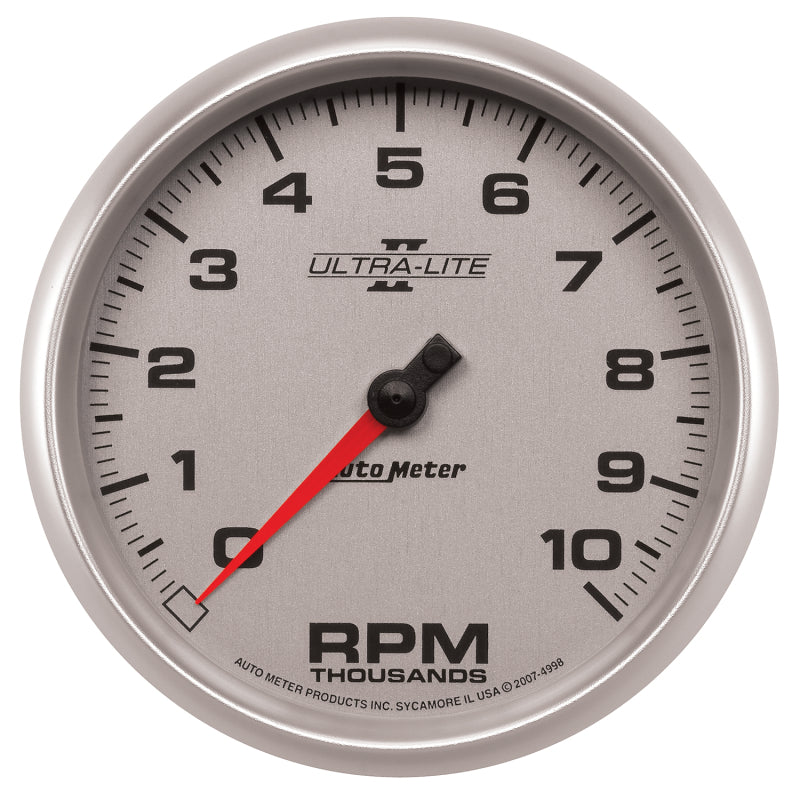 Autometer Ultra-Lite II 5 Inch 10000 RPM In-Dash Tachometer