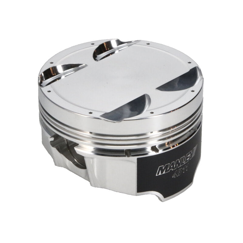 Manley Performance Manley Mitsubishi 4B11 86mm Bore 9.0:1 CR -5cc Dish Turbo Tuff Piston Set w/ Rings