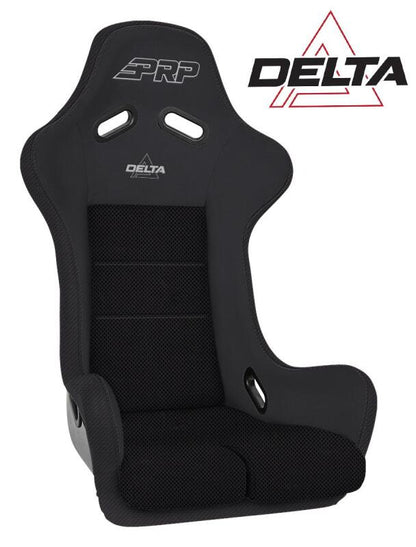PRP Seats PRP Delta Composite Seat- Black (PRP Silver Outline/Delta Silver- Black Stitching)