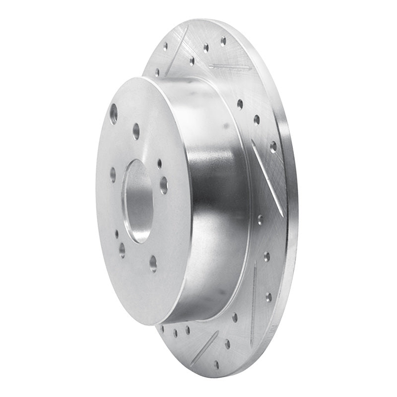 R1 Concepts R1 04-11 Mitsubishi Grandis (Mexico) Rear Left Drilled & Slotted Silver Brake Rotor