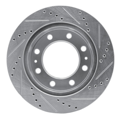 R1 Concepts R1 75-80 Ford E-350 Econoline Front Left Drilled & Slotted Silver Brake Rotor