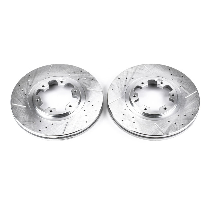 PowerStop Power Stop 97-03 Infiniti QX4 Front Evolution Drilled & Slotted Rotors - Pair