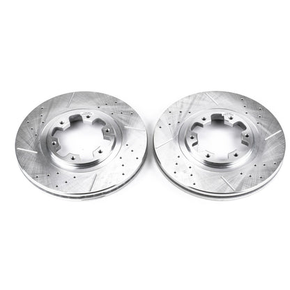 PowerStop Power Stop 97-03 Infiniti QX4 Front Evolution Drilled & Slotted Rotors - Pair