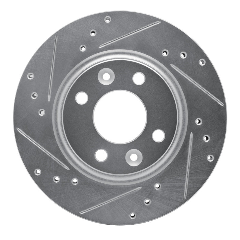 R1 Concepts R1 15-19 Renault Logan (Mexico) Front Left Drilled & Slotted Silver Brake Rotor