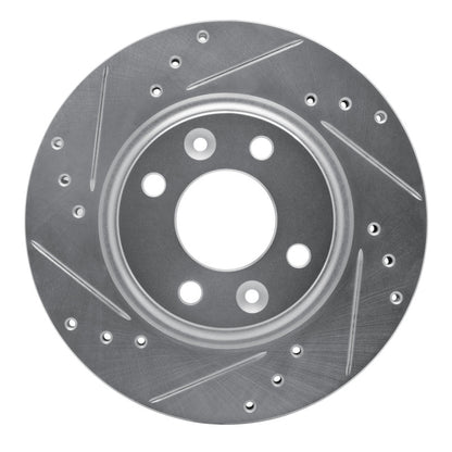 R1 Concepts R1 15-19 Renault Logan (Mexico) Front Left Drilled & Slotted Silver Brake Rotor