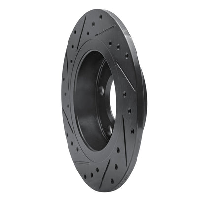 R1 Concepts R1 11-16 Mini Cooper Countryman Rear Right Drilled & Slotted Black Brake Rotor