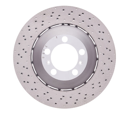 DFC 13-19 Porsche 911 Left Front Drilled Hi-Carbon Alloy Geomet Coated Rotor