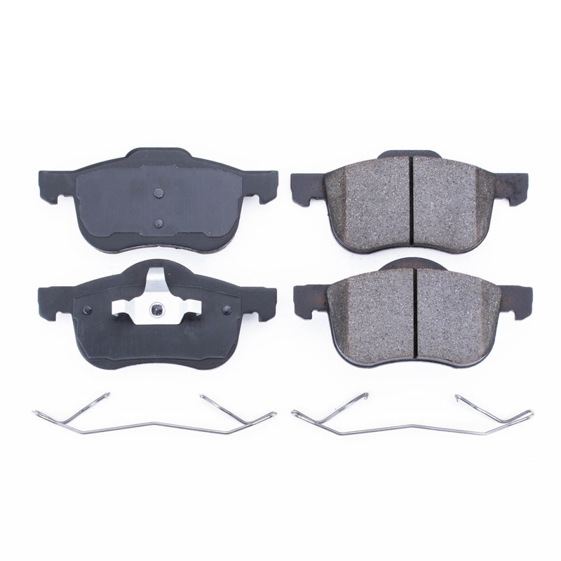 PowerStop Power Stop 01-09 Volvo S60 Front Z17 Evolution Ceramic Brake Pads w/Hardware