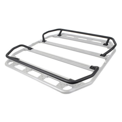 Go Rhino SRM300 Quad Overland Rail Kit (For 40x40in. Rack) - Tex. Blk (Rails ONLY - Req. Platform)