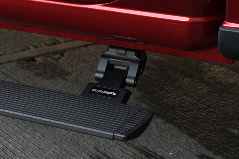 Go Rhino RealTruck 19-25 Chevy Silverado 1500 CC 4dr VoltStep Electric Running Board Kit - Bedliner Coating
