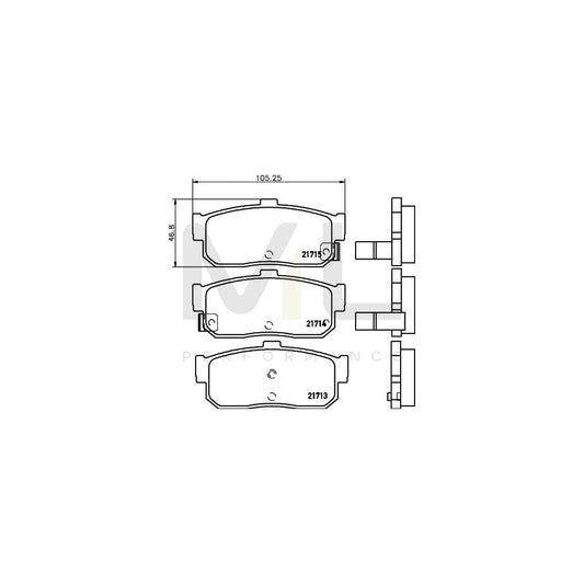 Hella 8DB 355 016-561 Brake Pad Set With Acoustic Wear Warning