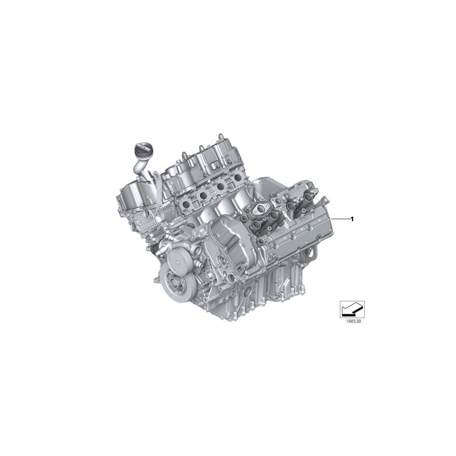 Genuine BMW 11002455299 Exch. Short Engine S63B44B (Inc. X5 M & X6 M) | ML Performance US Car Parts