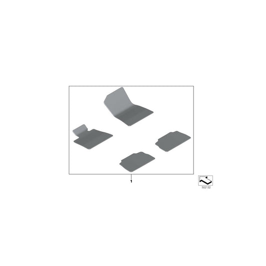 Genuine BMW 51477997873 G06 Set Of Floor Mats With Edge Binding COFFEE (Inc. X6 30dX, X6 M50iX & X6 M50dX) | ML Performance US