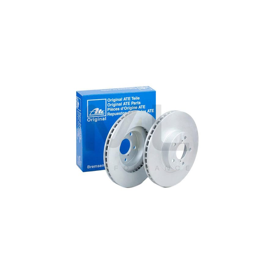 ATE 24.0124-0145.1 Brake Disc Vented, Coated  - 1 piece