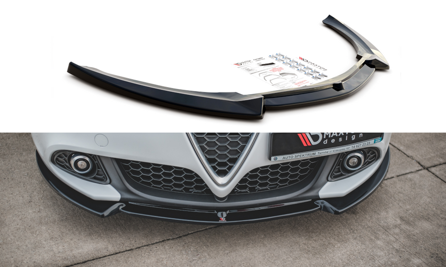 Maxton Design AL-GU-1F-FD2T Front Splitter V.2 Alfa Romeo Giulietta (Facelift) | ML Performance US Car Parts