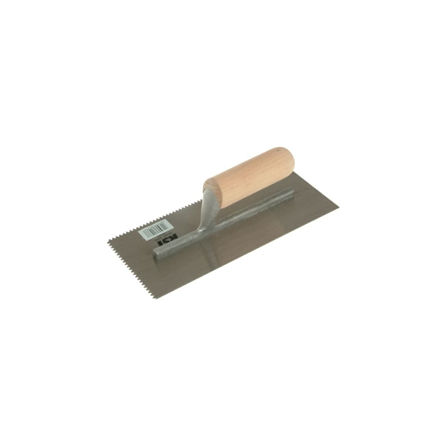 R.S.T. RST153DT Notched Trowel 5mm V Notches Wooden Handle 11 x 4.1/2in